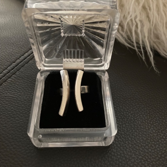 .925 Large Double Bar Sterling Silver Ring - Picture 14 of 14